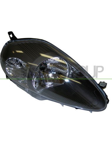 PROIETTORE DESTRO H4 ELETTRICO CON MOTORE GRIGIO SCURO MOD. 08 in poi FIAT GRANDE PUNTO Mod. 09-05 - 09-09