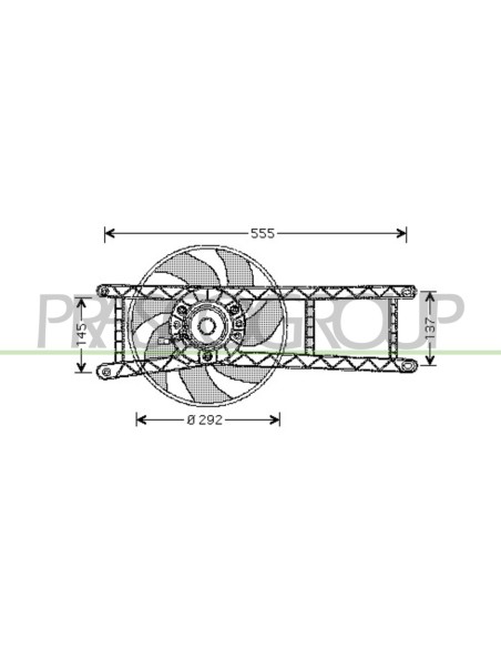 VENTOLA FIAT PANDA Mod. 09-03 - 12-11