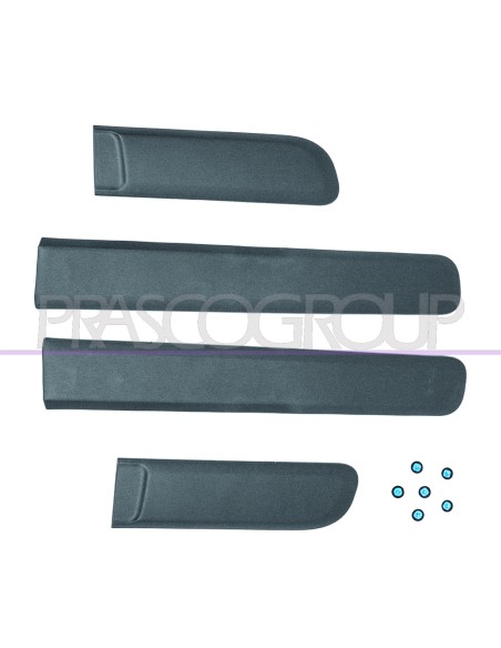 KIT MODANATURE PORTA CON BIADESIVO E MOLLETTE (4 PEZZI) FIAT PANDA Mod. 01-12
