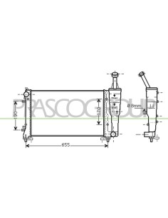 RADIATORE FIAT - IDEA - Mod. 11-03 - 11-05