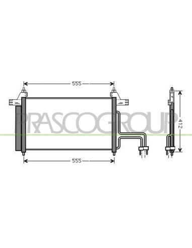 CONDENSATORE FIAT STILO Mod. 10-01 - 01-10