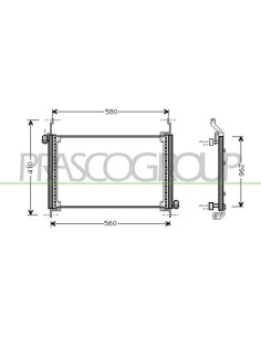 CONDENSATORE FIAT MULTIPLA Mod. 03-02 - 06-04