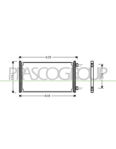CONDENSATORE FIAT PUNTO Mod. 06-99 - 03-03