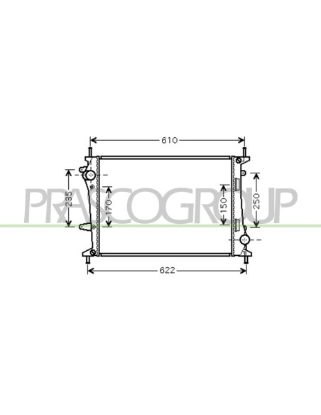 RADIATORE FIAT MULTIPLA Mod. 07-04 - 12-10
