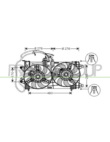 VENTOLA FIAT PUNTO Mod. 04-03 - 04-11