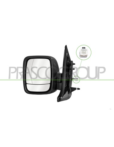 RETROVISORE SINISTRO ELETTRICO NERO TERMICO ASFERICO RENAULT TRAFIC (X82) Mod. 06-14 - 09-19