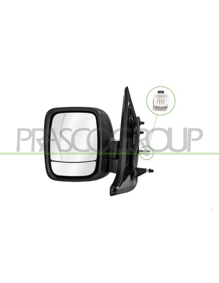 RETROVISORE SINISTRO ELETTRICO NERO TERMICO ASFERICO RENAULT TRAFIC (X82) Mod. 06-14 - 09-19