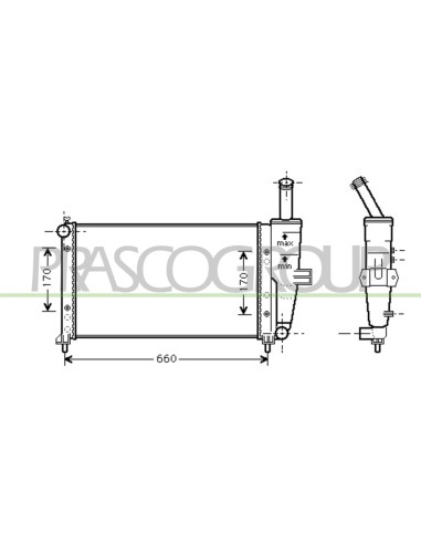RADIATORE FIAT PUNTO Mod. 06-99 - 03-03