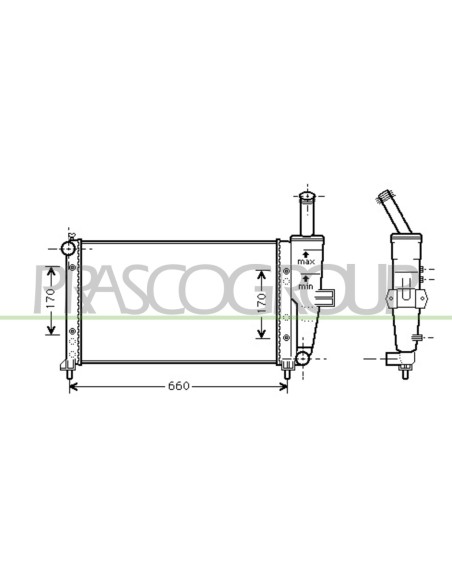 RADIATORE FIAT PUNTO Mod. 06-99 - 03-03