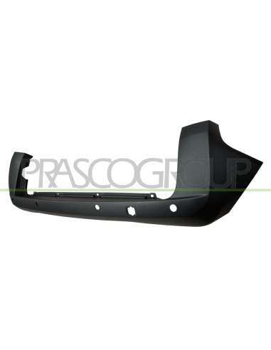 PARAURTI POSTERIORE NERO GOFFRATO CON FORI PDC+SUPPORTI MOD. 2 PORTE A BATTENTE PEUGEOT BIPPER Mod. 06-07 - 03-16