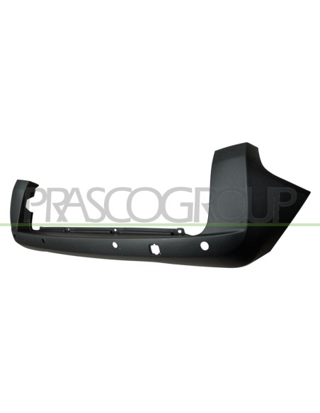 PARAURTI POSTERIORE NERO GOFFRATO CON FORI PDC+SUPPORTI MOD. 2 PORTE A BATTENTE PEUGEOT BIPPER Mod. 06-07 - 03-16