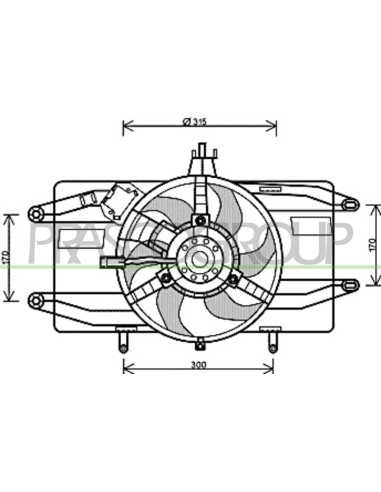 VENTOLA FIAT DOBLO' Mod. 01-00 - 10-05