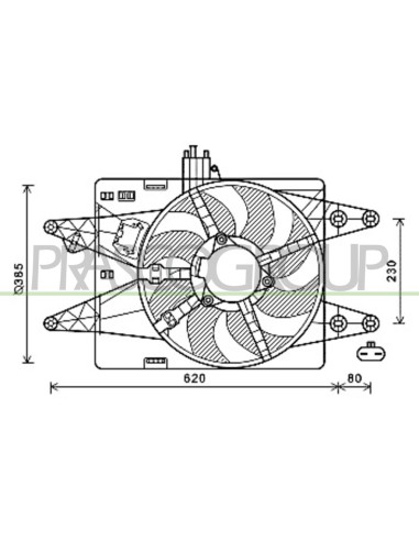 VENTOLA FIAT DOBLO' Mod. 01-00 - 10-05