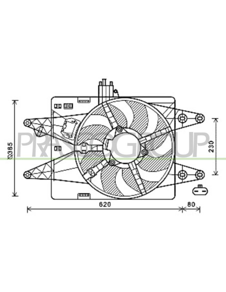VENTOLA FIAT DOBLO' Mod. 01-00 - 10-05