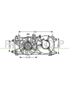 VENTOLA FIAT DOBLO' Mod. 11-05 - 08-09