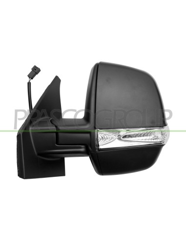 RETROVISORE SINISTRO ELETTRICO TERMICO NERO CON FANALE 6 PINS MOD. CARGO FIAT DOBLO' Mod. 09-09 - 12-14