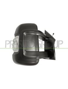 RETROVISORE DESTRO ELETTRICO NERO TERMICO CON FANALE BIANCO CONVESSO BRACCIO LUNGO 8 PINS PEUGEOT BOXER Mod. 12-14 - 03-24