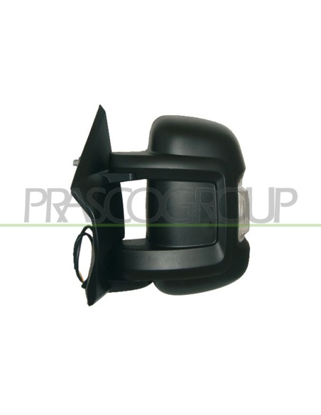 RETROVISORE SINISTRO ELETTRICO NERO TERMICO CON FANALE BRACCIO CORTO LAMPADINA 5W PEUGEOT BOXER Mod. 12-14 - 03-24
