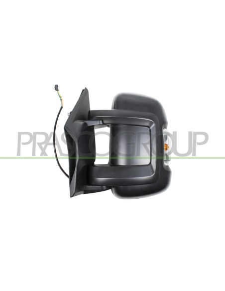 RETROVISORE SINISTRO ELETTRICO NERO TERMICO CON FANALE BRACCIO CORTO LAMPADINA 16W 8 PINS PEUGEOT BOXER Mod. 12-14 - 03-24
