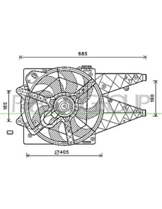 VENTOLA FIAT DUCATO Mod. 08-06 - 05-14