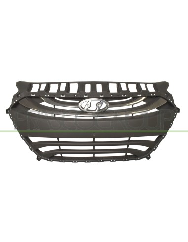 GRIGLIA PARAURTI ANTERIORE CENTRALE NERA CON MODANATURA SATINATA MOD. STYLE HYUNDAI I30 Mod. 03-12 - 09-16