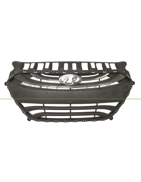 GRIGLIA PARAURTI ANTERIORE CENTRALE NERA CON MODANATURA SATINATA MOD. STYLE HYUNDAI I30 Mod. 03-12 - 09-16