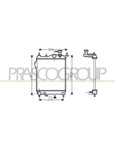 RADIATORE HYUNDAI GETZ Mod. 02-05 - 12-08