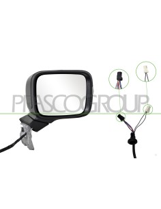 RETROVISORE DESTRO ELETTRICO NERO TERMICO CON SONDA CON FANALE CONVESSO 8 PINS JEEP RENEGADE Mod. 06-14 - 08-18 2