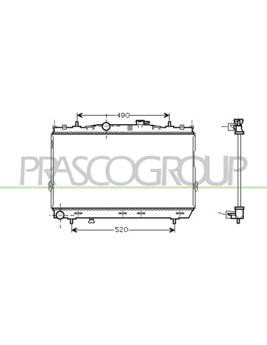 RADIATORE HYUNDAI - COUPE' (GK) - Mod. 01-01 - 12-