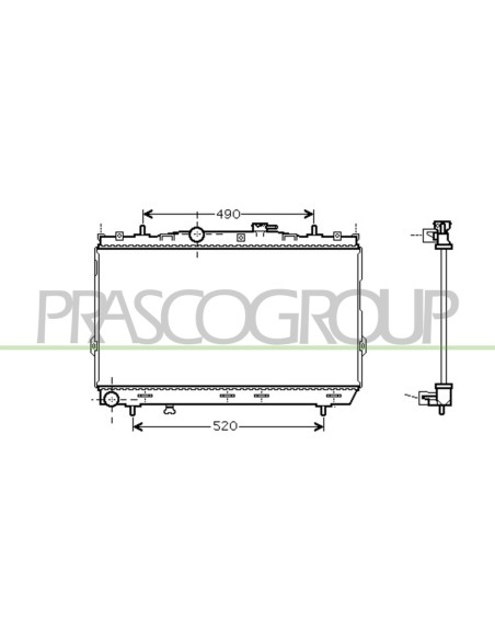 RADIATORE HYUNDAI - COUPE' (GK) - Mod. 01-01 - 12-