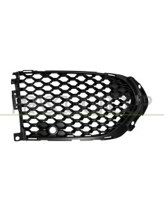 GRIGLIA DESTRA PARAURTI ANTERIORE NERA APERTA CON FORI PDC MOD. S-R MOD. SPORT JAGUAR F PACE (X761) Mod. 04-16