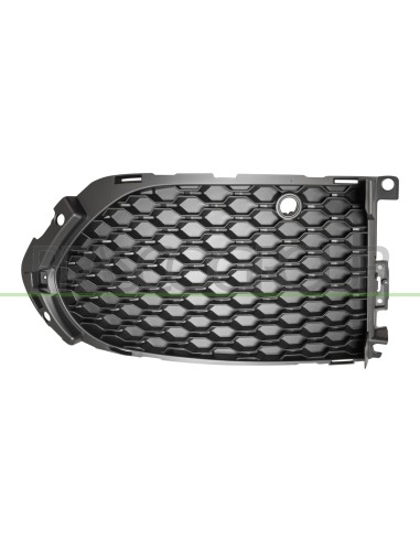 GRIGLIA DESTRA PARAURTI ANTERIORE NERA CHIUSA CON FORI PDC MOD. S-R MOD. SPORT JAGUAR F PACE (X761) Mod. 04-16