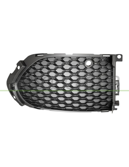 GRIGLIA DESTRA PARAURTI ANTERIORE NERA CHIUSA CON FORI PDC MOD. S-R MOD. SPORT JAGUAR F PACE (X761) Mod. 04-16