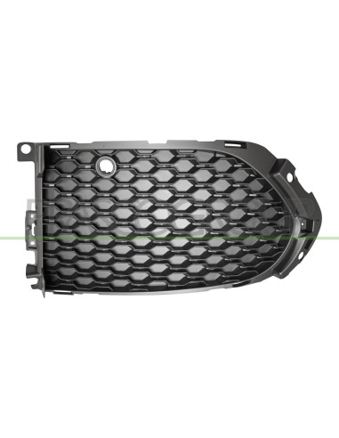 GRIGLIA SINISTRA PARAURTI ANTERIORE NERA CHIUSA CON FORI PDC MOD. S-R MOD. SPORT JAGUAR F PACE (X761) Mod. 04-16