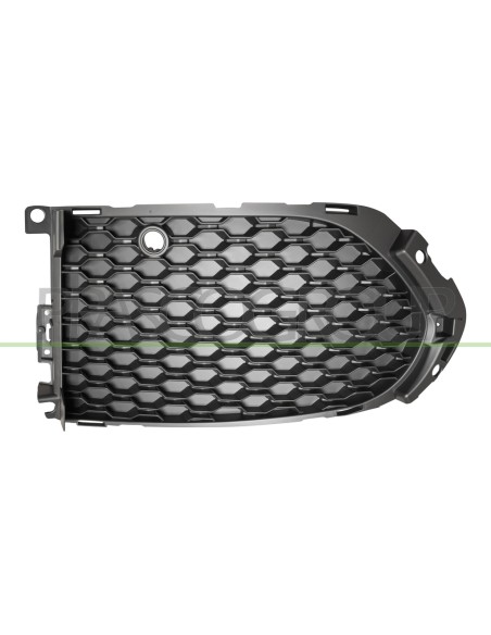 GRIGLIA SINISTRA PARAURTI ANTERIORE NERA CHIUSA CON FORI PDC MOD. S-R MOD. SPORT JAGUAR F PACE (X761) Mod. 04-16