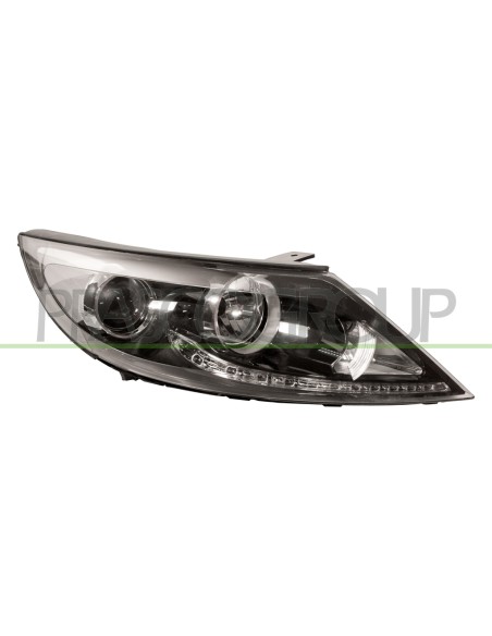 PROIETTORE DESTRO H7+H7 ELETTRICO SENZA MOTORE CON LUCE DIURNA LED KIA SPORTAGE (SL) Mod. 01-11 - 12-15
