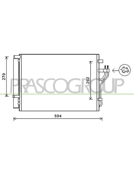 CONDENSATORE HYUNDAI IX35 Mod. 08-09 - 05-13