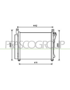 CONDENSATORE KIA PICANTO Mod. 01-08 - 12-10