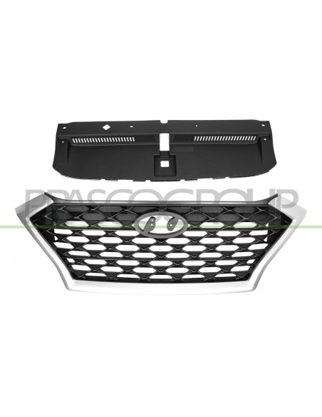 GRIGLIA RADIATORE NERA CON MODANATURA CROMATA HYUNDAI TUCSON N LINE (TL) Mod. 04-19 - 01-21