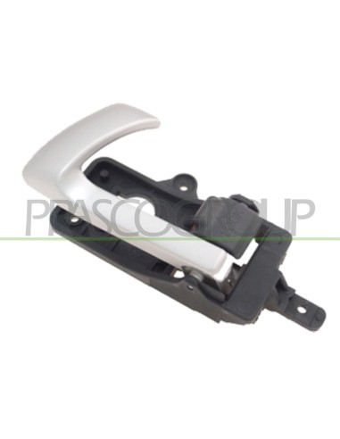MANIGLIA ANTERIORE-POSTERIORE SINISTRA INTERNA CON LEVA ARGENTO PULSANTE CHIUSURA NERO HYUNDAI SANTA FE (CM) Mod. 05-06 - 12-09