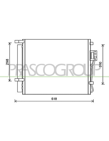 CONDENSATORE HYUNDAI SANTA FE (CM) Mod. 01-10 - 03-12