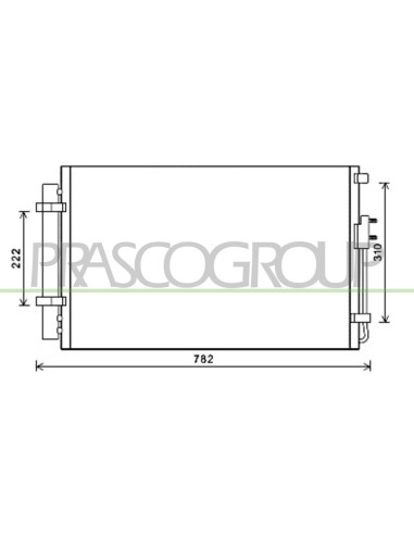 CONDENSATORE HYUNDAI SANTA FE (CM) Mod. 01-10 - 03-12