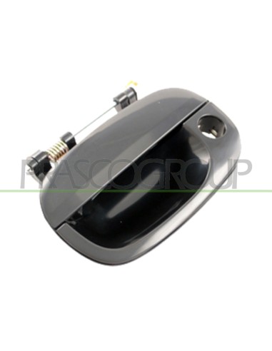 MANIGLIA ANTERIORE DESTRA ESTERNA NERA LISCIA CON FORO NOTTOLINO HYUNDAI H1 Mod. 01-04 - 12-07