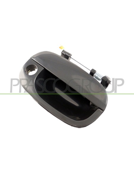 MANIGLIA ANTERIORE SINISTRA ESTERNA NERA LISCIA CON FORO NOTTOLINO HYUNDAI H1 Mod. 01-04 - 12-07