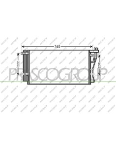 CONDENSATORE KIA CARENS Mod. 11-06 - 05-10