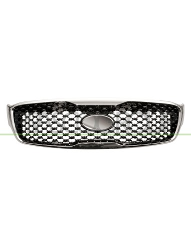 GRIGLIA RADIATORE NERA LUCIDA CON CORNICE CROMATA KIA SORENTO (UM) Mod. 11-14 - 07-17
