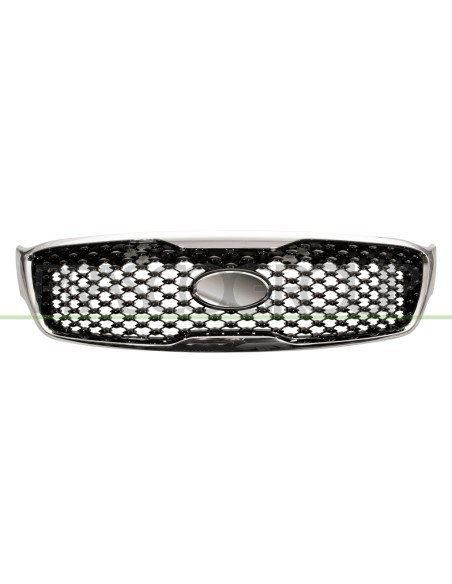 GRIGLIA RADIATORE NERA LUCIDA CON CORNICE CROMATA KIA SORENTO (UM) Mod. 11-14 - 07-17