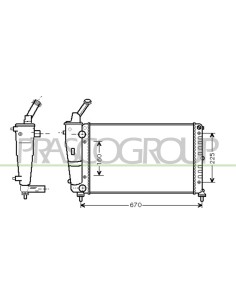 RADIATORE LANCIA YPSILON Mod. 01-96 - 08-03