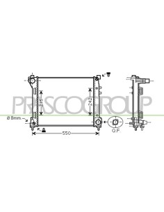 RADIATORE LANCIA YPSILON Mod. 03-11 - 08-15
