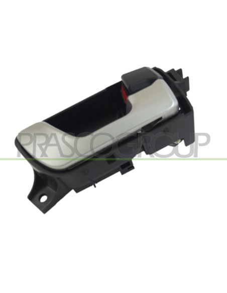 MANIGLIA ANTERIORE-POSTERIORE DESTRA INTERNA CON LEVA ARGENTO PULSANTE CHIUSURA NERO MITSUBISHI PAJERO Mod. 01-03 - 12-06